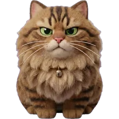 A rounder flat-lit tabby, close to the first tabby